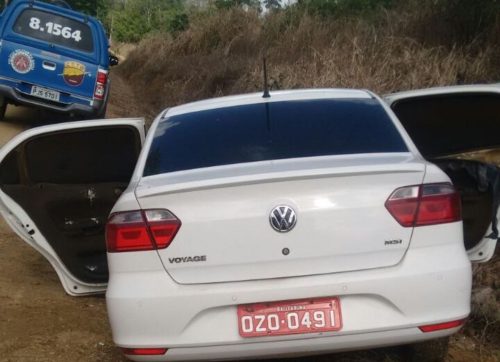 O carro do taxista foi encontrado nesse ramal que dá acesso à fazenda Progresso